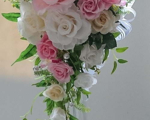 プリザ ウェディングブーケ、ブートニア、セット オーダーOK ブーケ 花