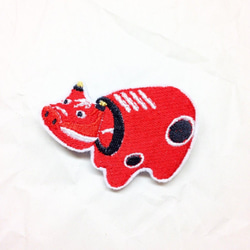刺繍ブローチ 「ハードル」 ブローチ teku-teku 通販 6960435