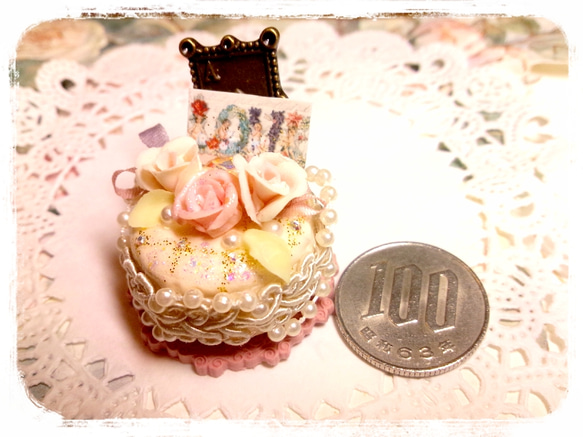 バラのケーキのメモスタンド♪ 2枚目の画像