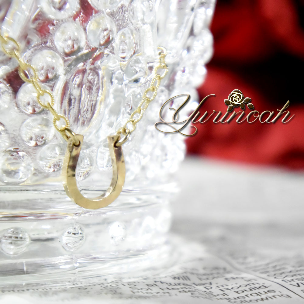 14KGF■馬蹄（ホースシュー）ネックレス[ yrna-ne-007] 10,650円