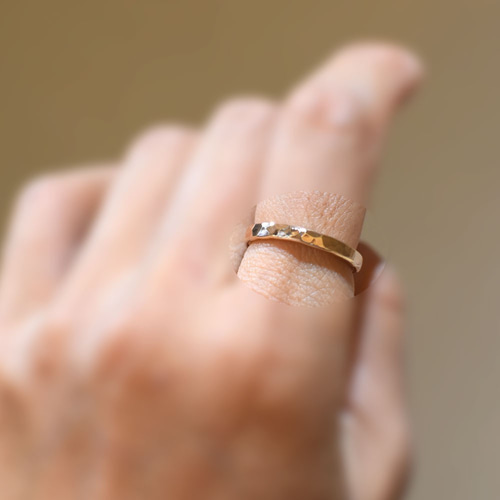 14KGF□2.6mm 槌目リング[yrna-ri-1010] 指輪・リング Yurinoah