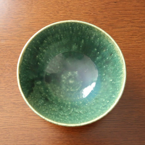 緑色 陶器製 ひび割れ釉薬器 緑色 陶器製 ひび割れ釉薬器 Yシリーズ ヒワ色釉 | 陶芸ショップ