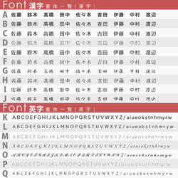 80デザイン 39カラー 17フォントから選べる 表札 プレート M size ① 比率1:2 10枚目の画像