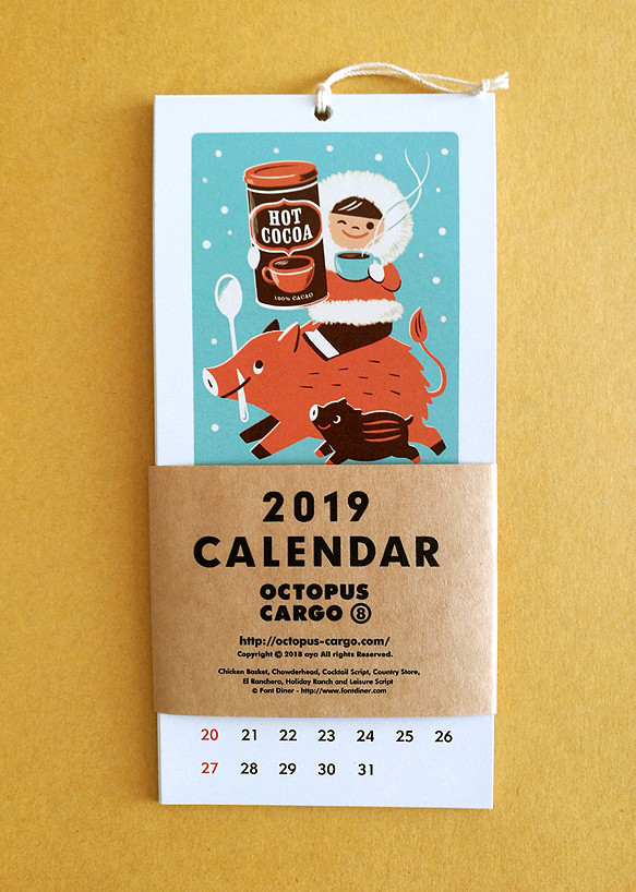 2019 OCTOPUS CARGO CALENDAR 1枚目の画像