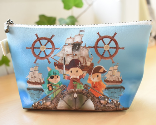 うさぎ柄の三角ポーチ（パイレーツ） ポーチ Yumiko Kobayashi 通販