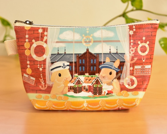 【うさこ様】yukiemon ジャムラボ　トゥインクルトイ　ミニミニポーチ　4点 うさぎ刺繍ポーチ（ポーチ）｜Three Four Time（スリーフォー