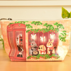 ガチャ詰め風ポーチ キャンディーバッグキーホルダー Xmas① 約12cm