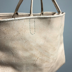 hand stitch + natural leather tote bag 5枚目の画像