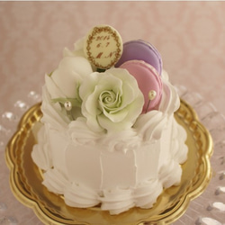 ラデュレカラーのケーキ型リングピロー 2枚目の画像