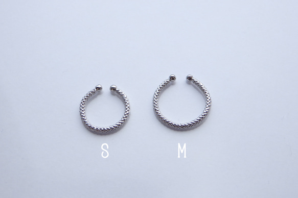 kumihimo ear cuff/ring 2枚目の画像