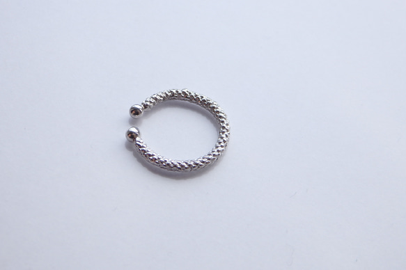 kumihimo ear cuff/ring 4枚目の画像