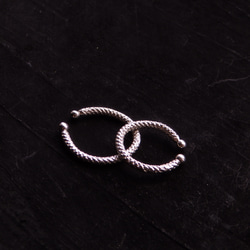 kumihimo ear cuff/ring 6枚目の画像