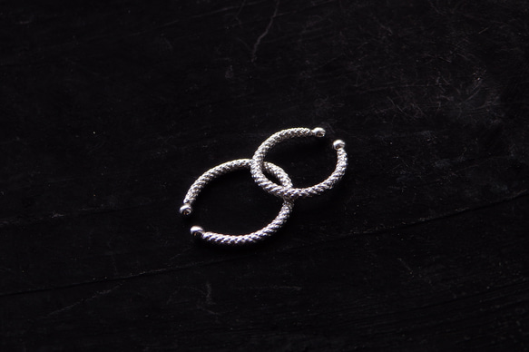 kumihimo ear cuff/ring 7枚目の画像