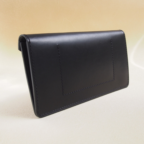 薄い軽い使いやすい! スリムな財布#ブラック 2枚目の画像