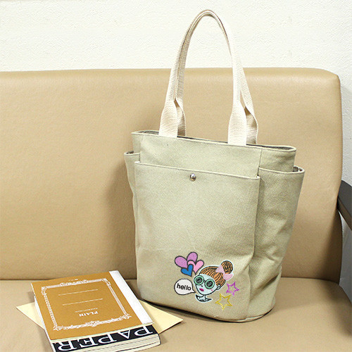 【かばんのキット・型紙】たっぷり入るトートバッグ [K-0010]