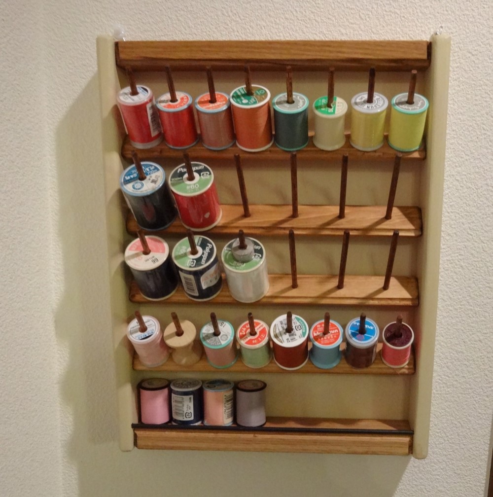 スクエア糸巻きフレームラック ツートン