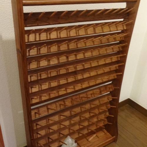 ミシン糸立て 糸 ラック アンティーク風 ハンドメイド 什器