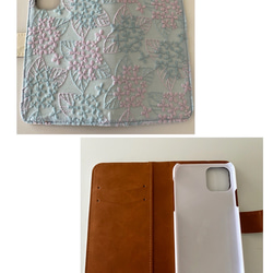 筆記本型繡球花iPhone手機殼 第6張的照片