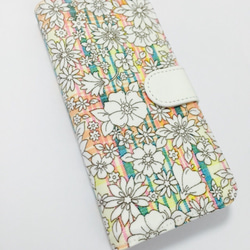 筆記本型粉彩花卉iPhone手機殼 第4張的照片