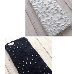 樹刺繡蕾絲iPhone手機殼 第5張的照片