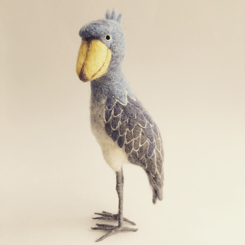 羊毛フェルトのハシビロコウ – muumuufactory