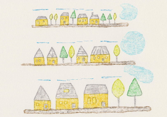 小さな額絵・住宅団地 (808) 2枚目の画像