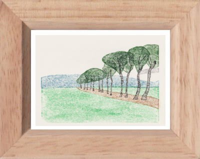 絵画 淡路 美智 ( あわじ みち ) 「石榴」 油絵 SMサイズ - 絵画