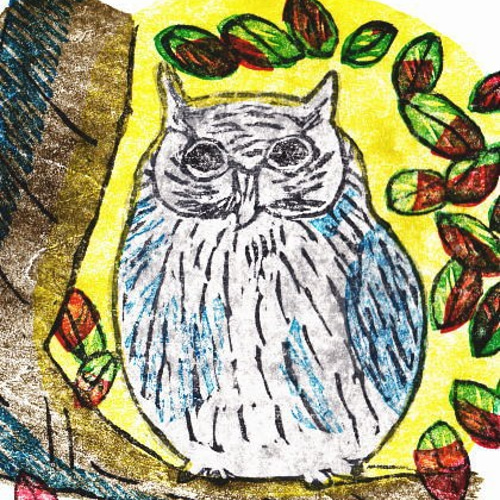 フクロウの絵 開運•風水•絵画風•アート】✨梟 （ふくろう）✨No.15 - メルカリ