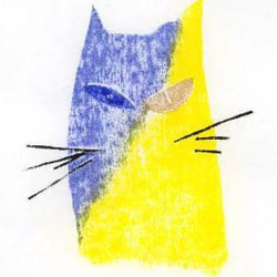 小さな額絵・ねこシリーズ／ねこ(095) 2枚目の画像