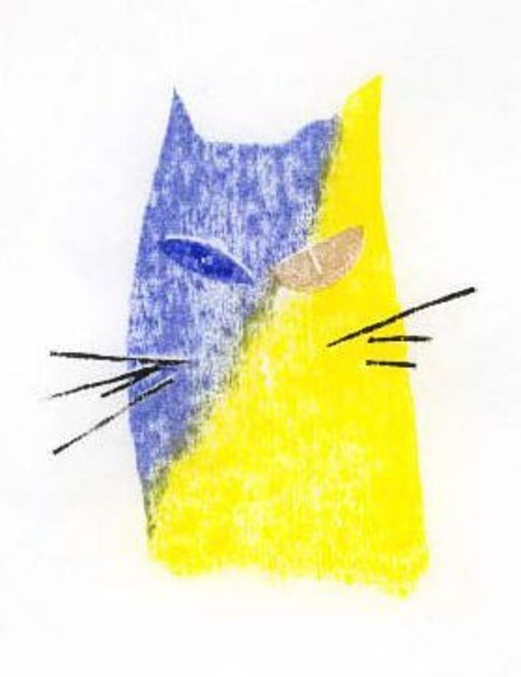 小さな額絵・ねこシリーズ／ねこ(095) 2枚目の画像