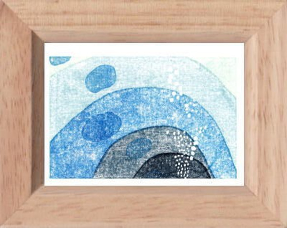 小さな額絵・自然シリーズ／深い海(409) 版画 hiro 通販 1427878