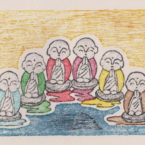 小さな額絵・六地蔵 (784) 版画 hiro 通販 4646306｜Creema(クリーマ