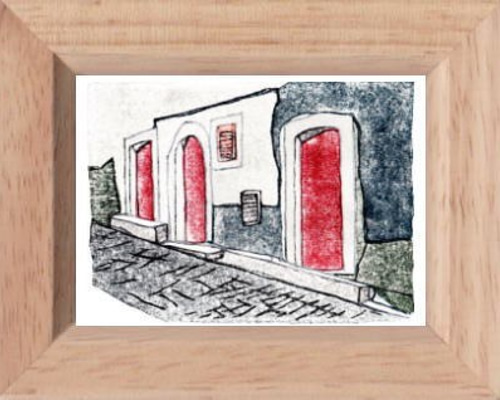 小さな額絵・道（642） 版画 hiro 通販 5023762｜Creema(クリーマ)