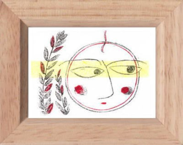 花観音 絵画 額 無心 花観音 絵画 額 無心