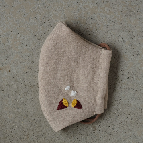 ハンドメイドマスク手刺繍 楽天市場】マスク ジャスミン 手刺繍 布製 Zenma ゼンマ