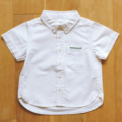 鱷魚刺繡襯衫（短袖，兒童） 第2張的照片