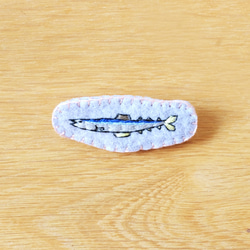 秋刀魚刺繡徽章 第1張的照片