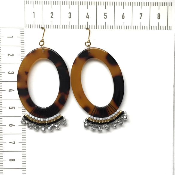 beads × earrings（べっ甲） 4枚目の画像