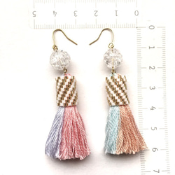 tassel × earrings（シャーベット　カラー） 3枚目の画像