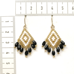 ◇fringe × earrings◇（black) 4枚目の画像