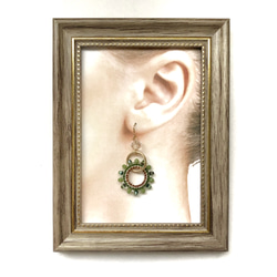 double hoop × earrings（khaki） 2枚目の画像