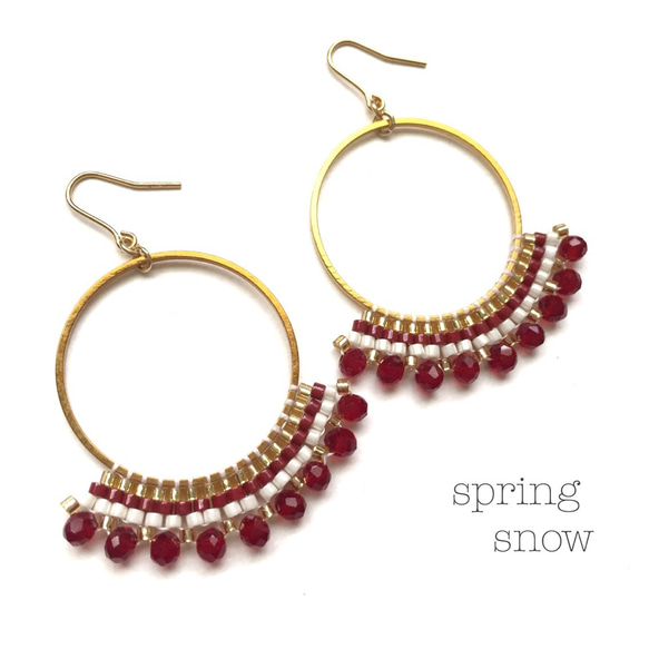 hoop × earrings（red） 1枚目の画像