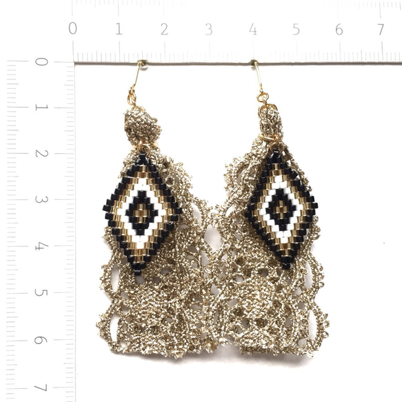 【Creema限定 全品ポイント10倍 】 ♢lace × earrings♢ 3枚目の画像