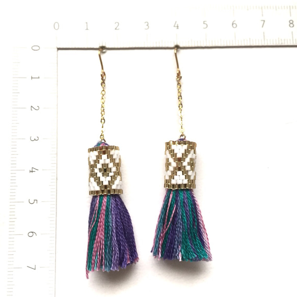 再販3♡tassel × earrings（mixed colors） 3枚目の画像