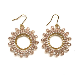 再販♡hoop × earrings(pink） 2枚目の画像