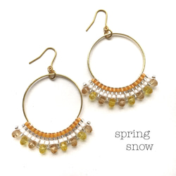 hoop × earrings（orange） 1枚目の画像