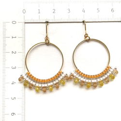 hoop × earrings（orange） 4枚目の画像