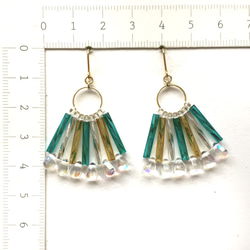 rain drops × earrings（turquoise） 4枚目の画像