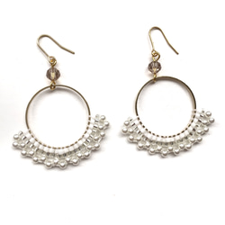 NEW♡hoop pearl earrings 3枚目の画像