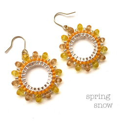 hoop × earrings（orange） 1枚目の画像